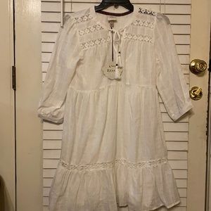 Knox Rose ivory 100% cotton Size S dress